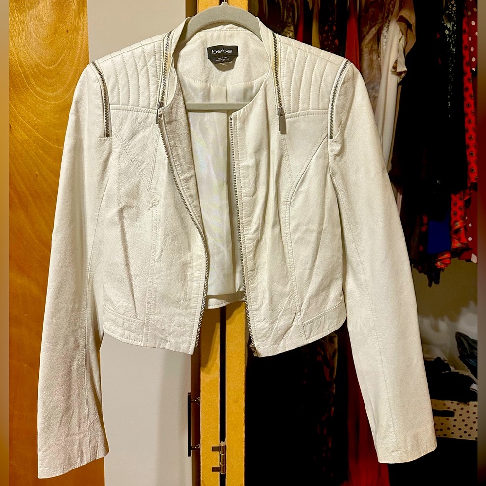 Faux leather jacket - like new